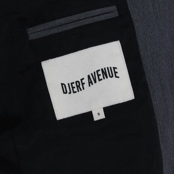 Djerf Avenue Blazer Women Small Forever Grey Two Button Oversized Academia Work - Picture 9 of 16